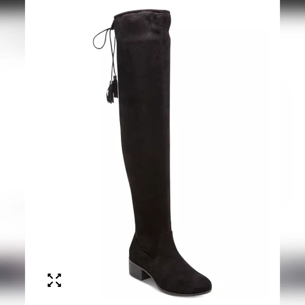 New!MADDEN GIRL Prissley Thigh High Slouchy Black Over-the-Knee Women's BootsY2k